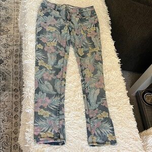 Mossimo Supply Co. Multicolor Floral Jeans